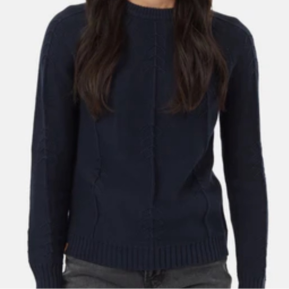 Tentree organic cotton navy sweater